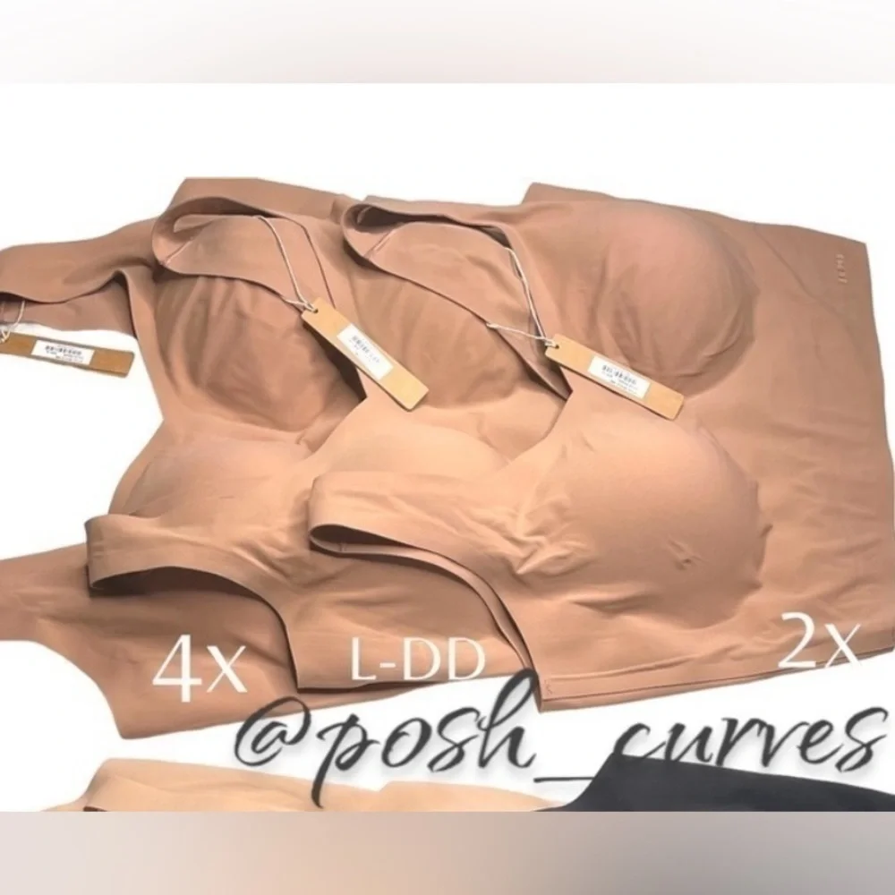 🔥LAST 1🔥Skims Naked Plunge Wireless Longline Bra in Sienna: LARGE DD. NWT - Picture 5 of 5